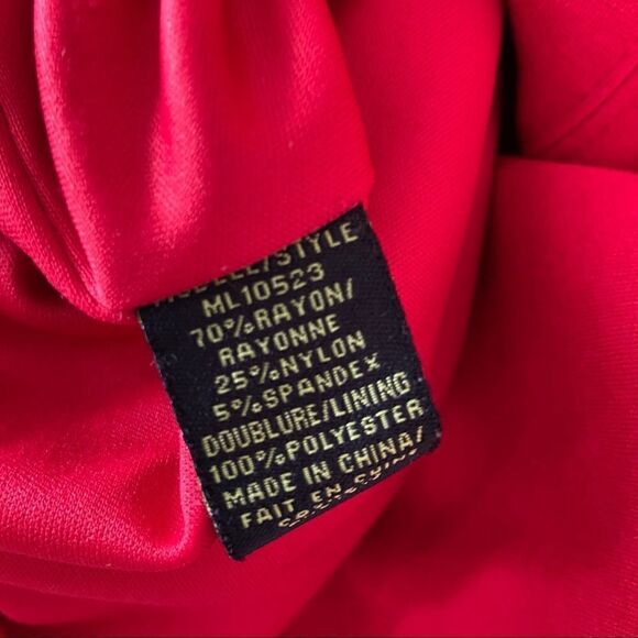 Julie Mitchell - Lipstick Red Midi Shift Dress - Picture 8 of 9